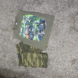 Camo short set